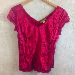 Fushia Silk top
